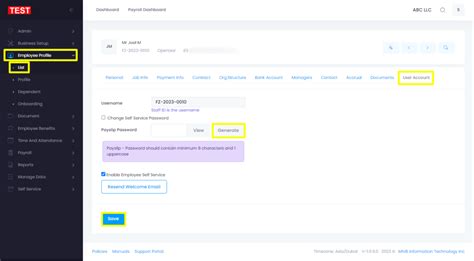 pafpayslip|User account .
